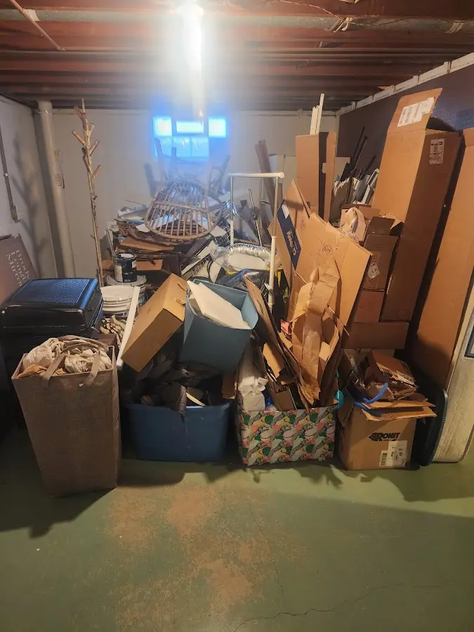 Roll-off dumpster container at job site for Construction Dumpster Rental in South Laurel